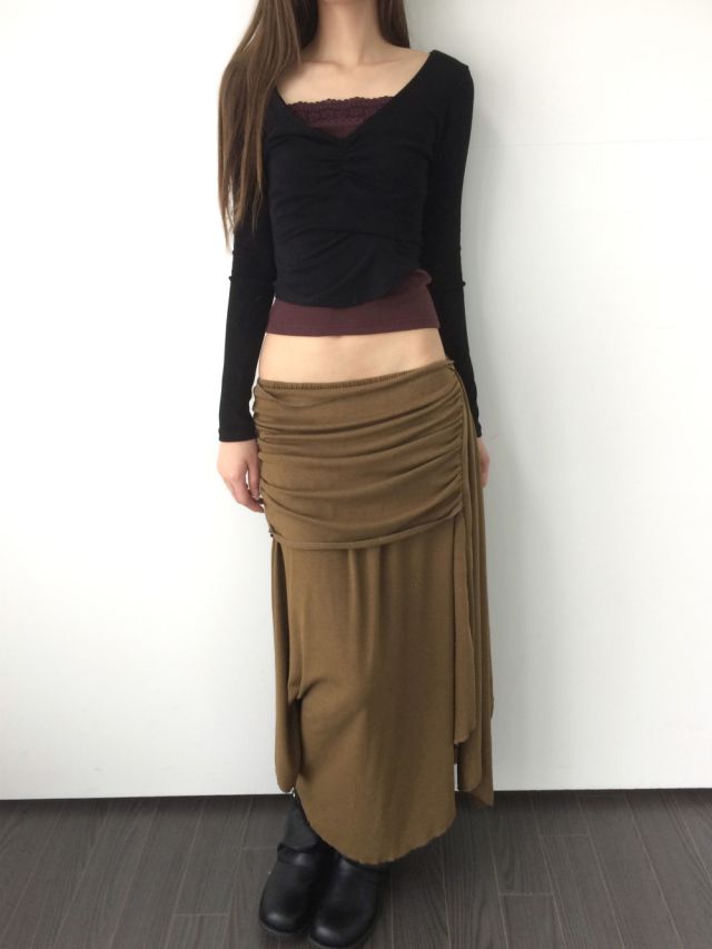 LIVE FOREVER韓國直郵㊣女士新款時尚真品人氣職業休閑長裙LIVE FOR_EVER長裙