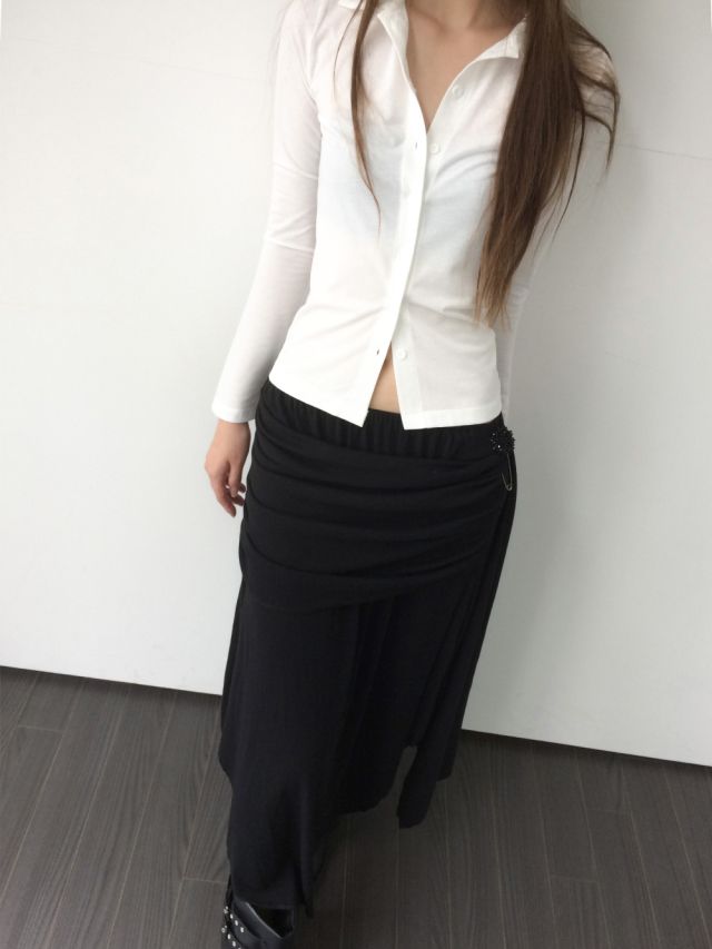 LIVE FOREVER韓國直郵㊣女士新款時尚真品人氣職業休閑長裙LIVE FOR_EVER長裙