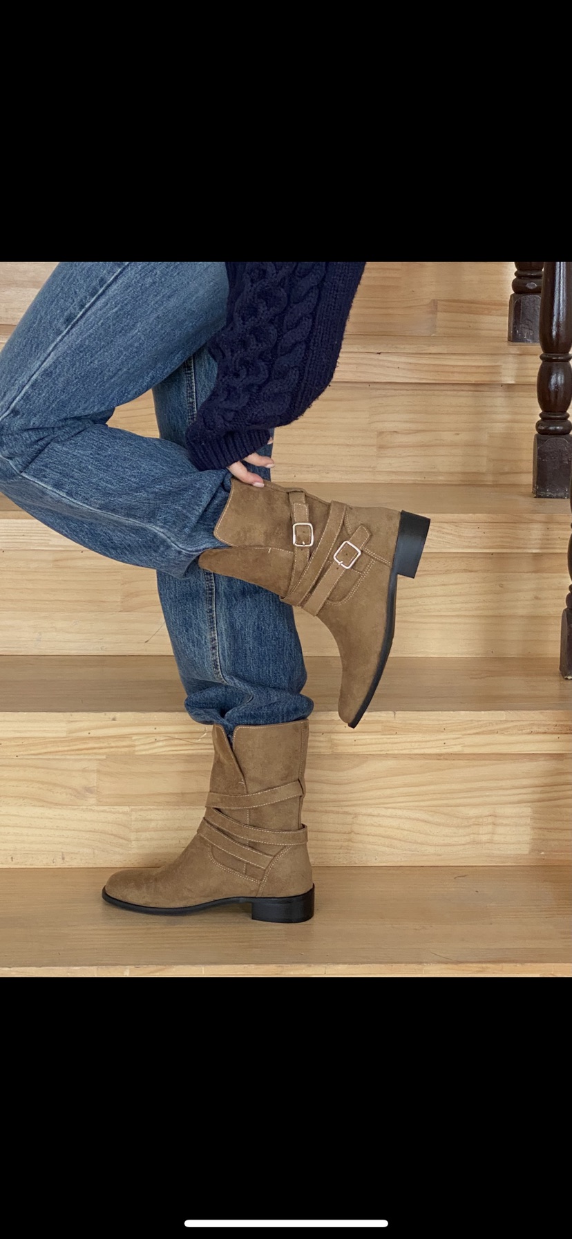 OPPA東大門㊣代購女裝新款25秋冬職業休閑真品熱賣人氣靴子OPPA靴子