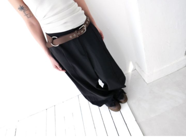 LIVE FOREVER東大門㊣實拍女裝新款真品熱賣休閑褲不含腰帶LIVE FOR_EVER休閑褲