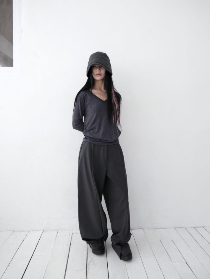 LIVE FOREVER東大門㊣實拍女裝新款真品熱賣休閑褲不含腰帶LIVE FOR_EVER休閑褲