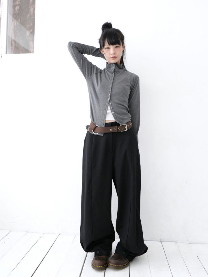 LIVE FOREVER東大門㊣實拍女裝新款真品熱賣休閑褲不含腰帶LIVE FOR_EVER休閑褲圖色1