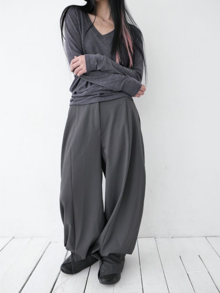 LIVE FOREVER東大門㊣實拍女裝新款真品熱賣休閑褲不含腰帶LIVE FOR_EVER休閑褲圖色2