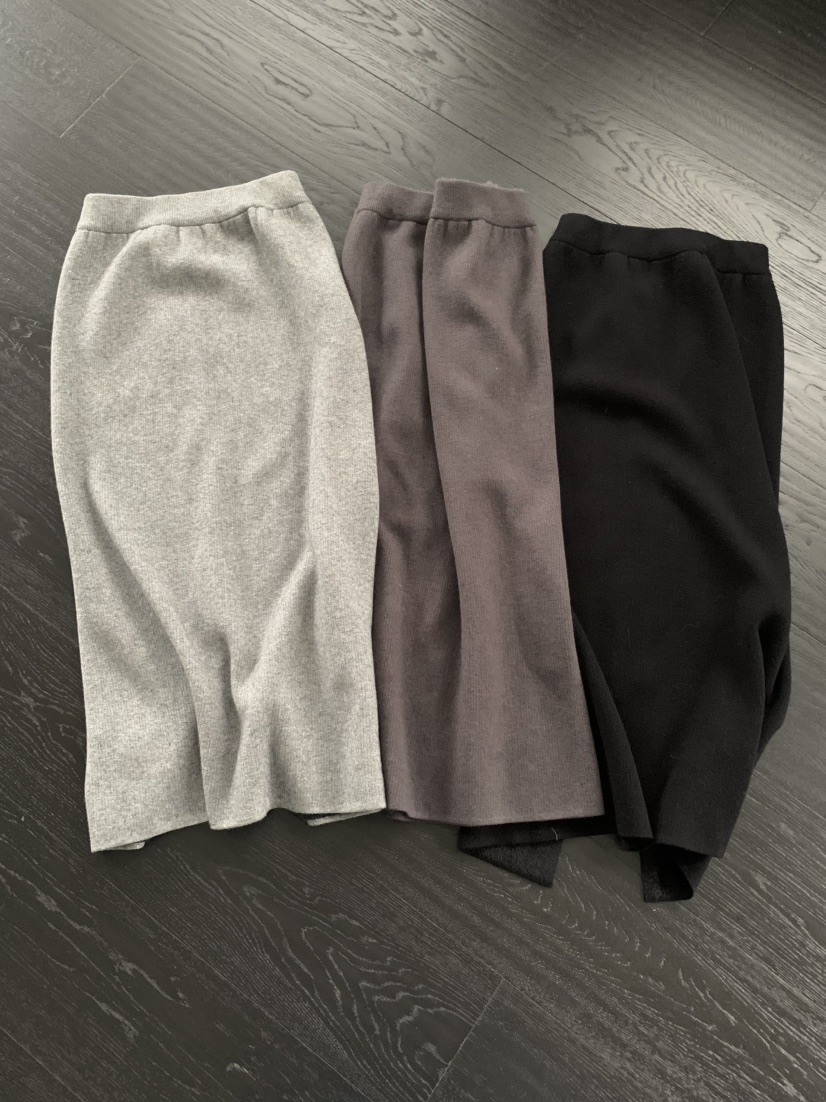 NOTICE韓國直郵㊣女士新款人氣休閑熱賣職業時尚長裙貂皮絎縫NOTICE長裙