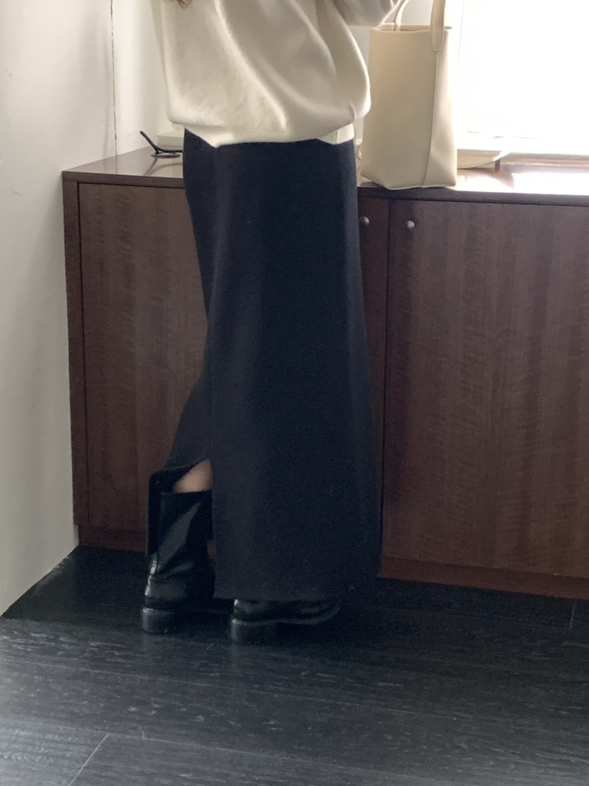 NOTICE韓國直郵㊣女士新款人氣休閑熱賣職業時尚長裙貂皮絎縫NOTICE長裙