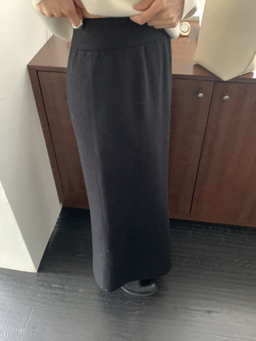 NOTICE韓國直郵㊣女士新款人氣休閑熱賣職業時尚長裙貂皮絎縫NOTICE長裙