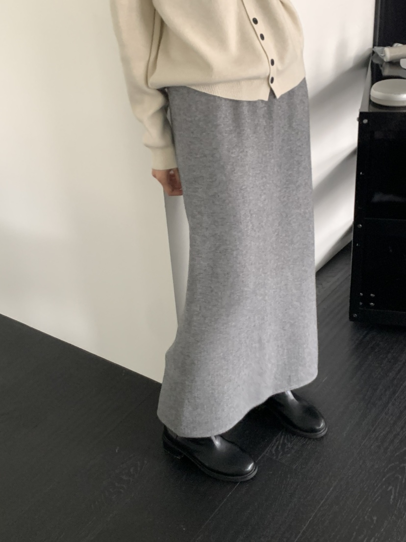 NOTICE韓國直郵㊣女士新款人氣休閑熱賣職業時尚長裙貂皮絎縫NOTICE長裙