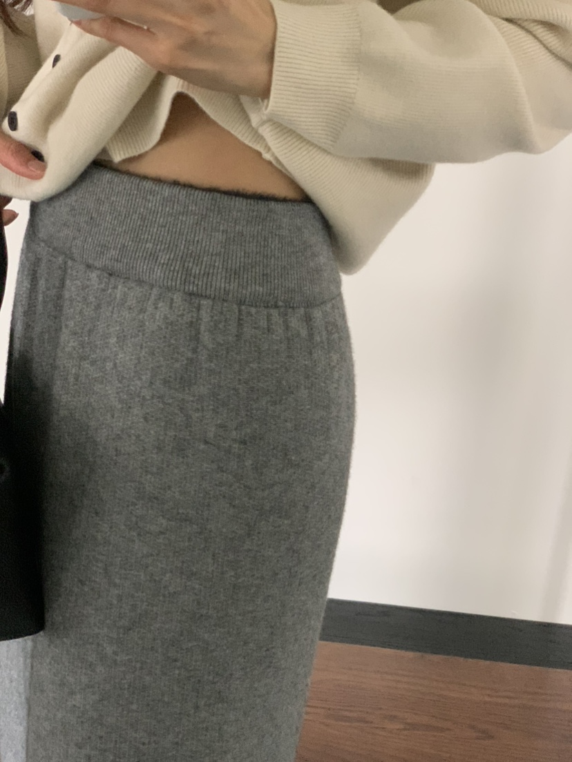 NOTICE韓國直郵㊣女士新款人氣休閑熱賣職業時尚長裙貂皮絎縫NOTICE長裙