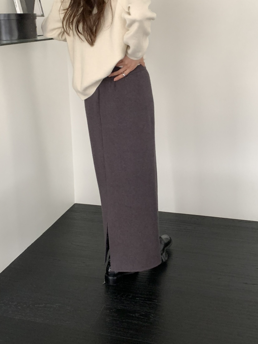 NOTICE韓國直郵㊣女士新款人氣休閑熱賣職業時尚長裙貂皮絎縫NOTICE長裙