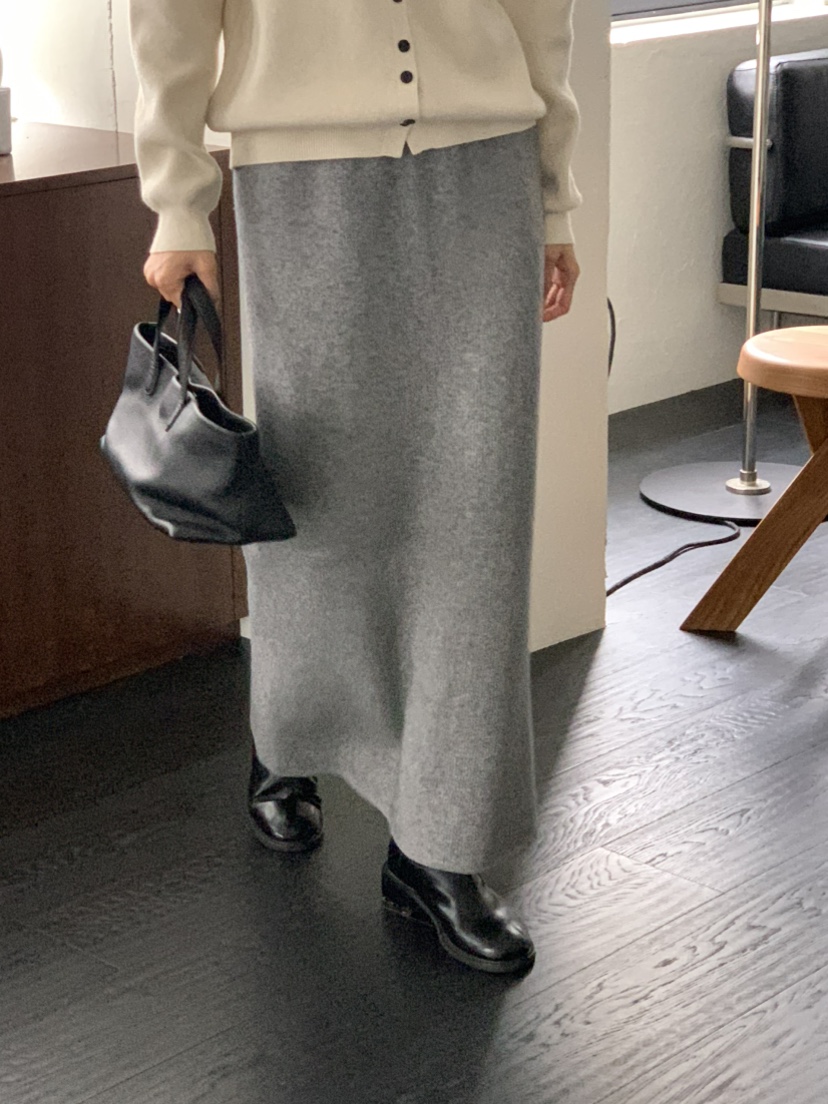 NOTICE韓國直郵㊣女士新款人氣休閑熱賣職業時尚長裙貂皮絎縫NOTICE長裙