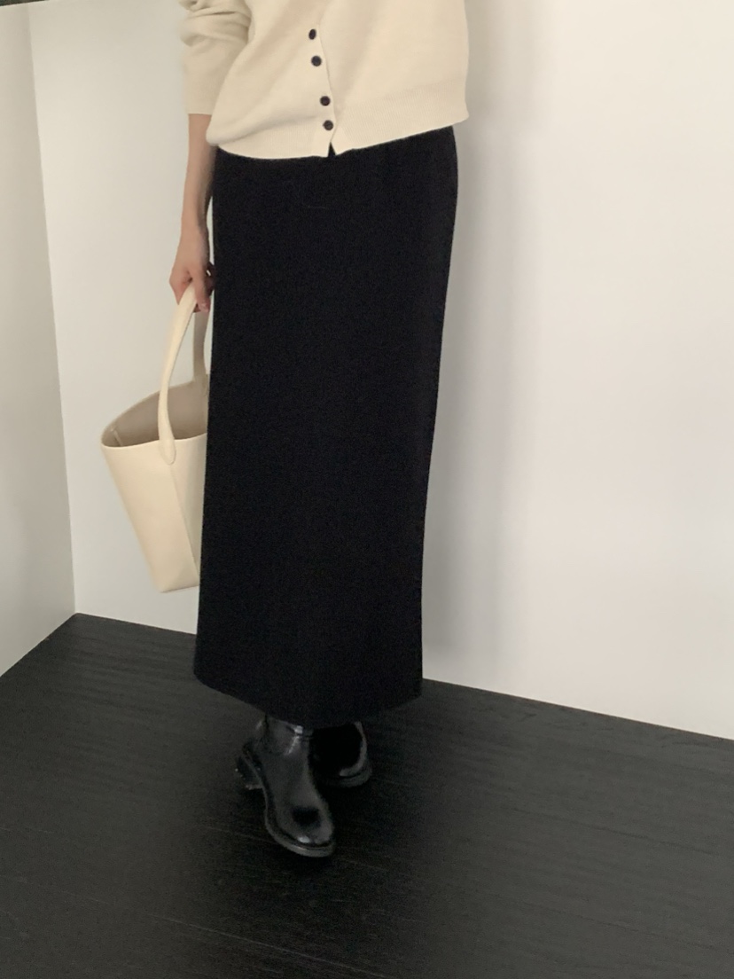 NOTICE韓國直郵㊣女士新款人氣休閑熱賣職業時尚長裙貂皮絎縫NOTICE長裙