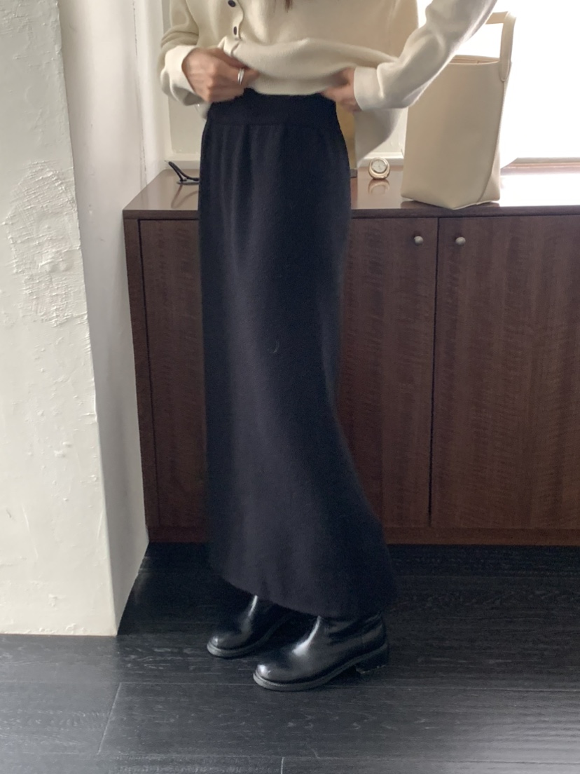 NOTICE韓國直郵㊣女士新款人氣休閑熱賣職業時尚長裙貂皮絎縫NOTICE長裙