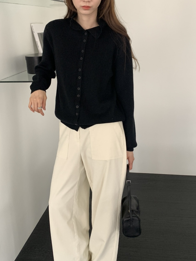 NOTICE韓國代購㊣女士新款推薦休閑熱賣人氣針織衫高領紐扣NOTICE針織衫