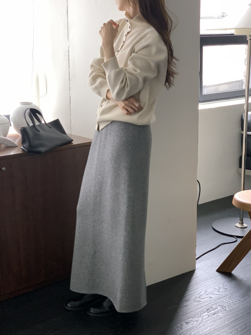 NOTICE韓國代購㊣女士新款推薦休閑熱賣人氣針織衫高領紐扣NOTICE針織衫