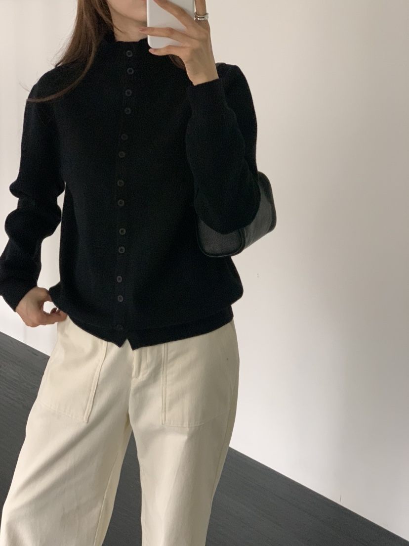 NOTICE韓國代購㊣女士新款推薦休閑熱賣人氣針織衫高領紐扣NOTICE針織衫