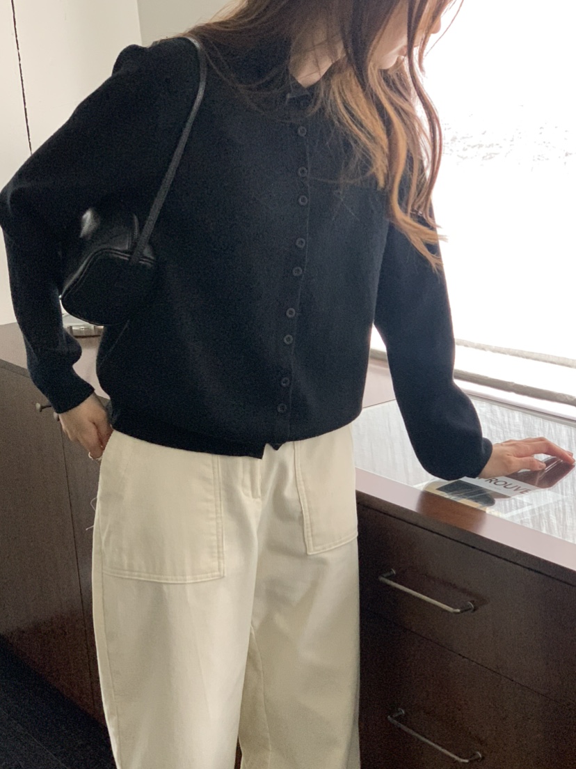 NOTICE韓國代購㊣女士新款推薦休閑熱賣人氣針織衫高領紐扣NOTICE針織衫