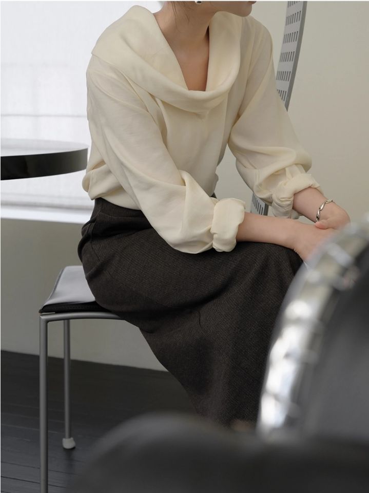 LIVE FOREVER東大門㊣實拍女裝新品時尚職業人氣襯衫蕾絲衫LIVE FOR_EVER襯衫/蕾絲衫