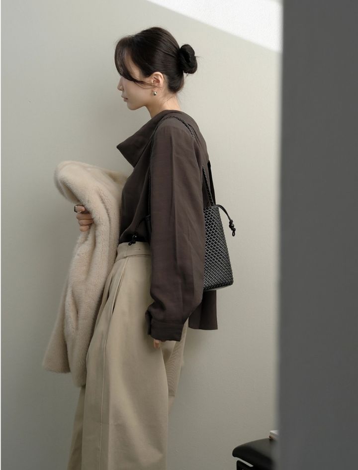 LIVE FOREVER東大門㊣實拍女裝新品時尚職業人氣襯衫蕾絲衫LIVE FOR_EVER襯衫/蕾絲衫