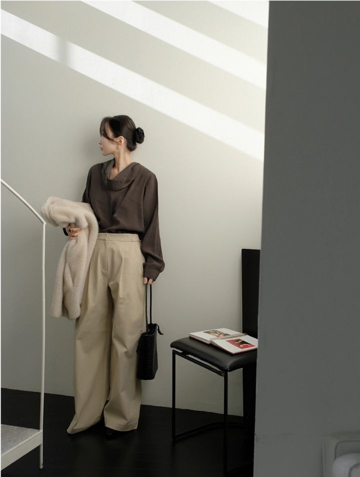 LIVE FOREVER東大門㊣實拍女裝新品時尚職業人氣襯衫蕾絲衫LIVE FOR_EVER襯衫/蕾絲衫