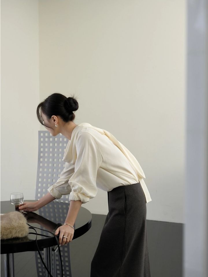 LIVE FOREVER東大門㊣實拍女裝新品時尚職業人氣襯衫蕾絲衫LIVE FOR_EVER襯衫/蕾絲衫