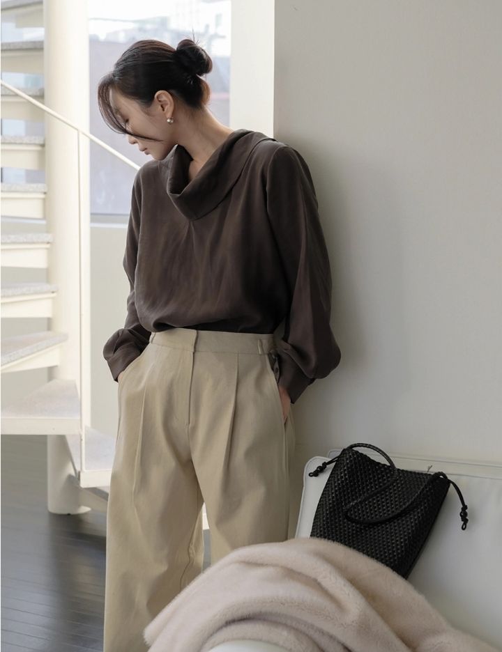 LIVE FOREVER東大門㊣實拍女裝新品時尚職業人氣襯衫蕾絲衫LIVE FOR_EVER襯衫/蕾絲衫圖色1