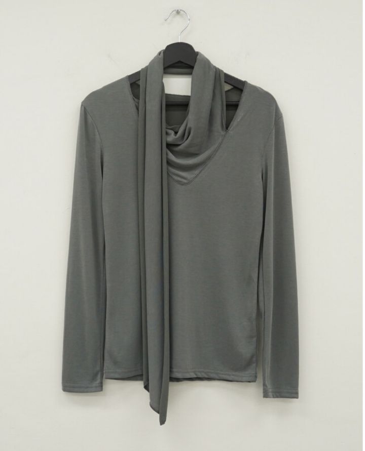 LIVE FOREVER韓國代購㊣女裝新品休閑職業人氣25秋冬長袖T恤LIVE FOR_EVER長袖T恤圖色2