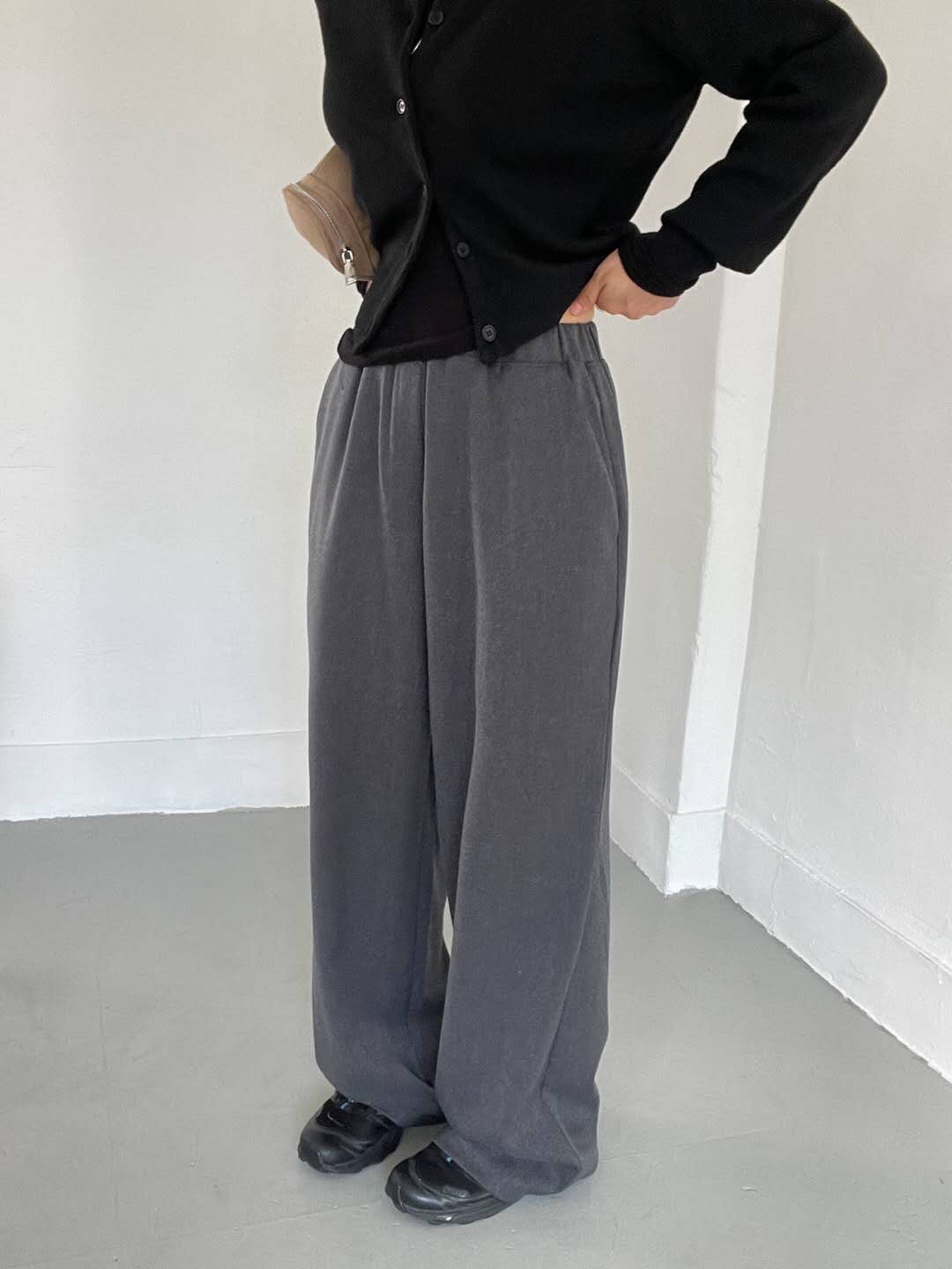 COMO東大門㊣實拍女裝新款職業人氣休閑熱賣真品休閑褲抓絨COMO休閑褲