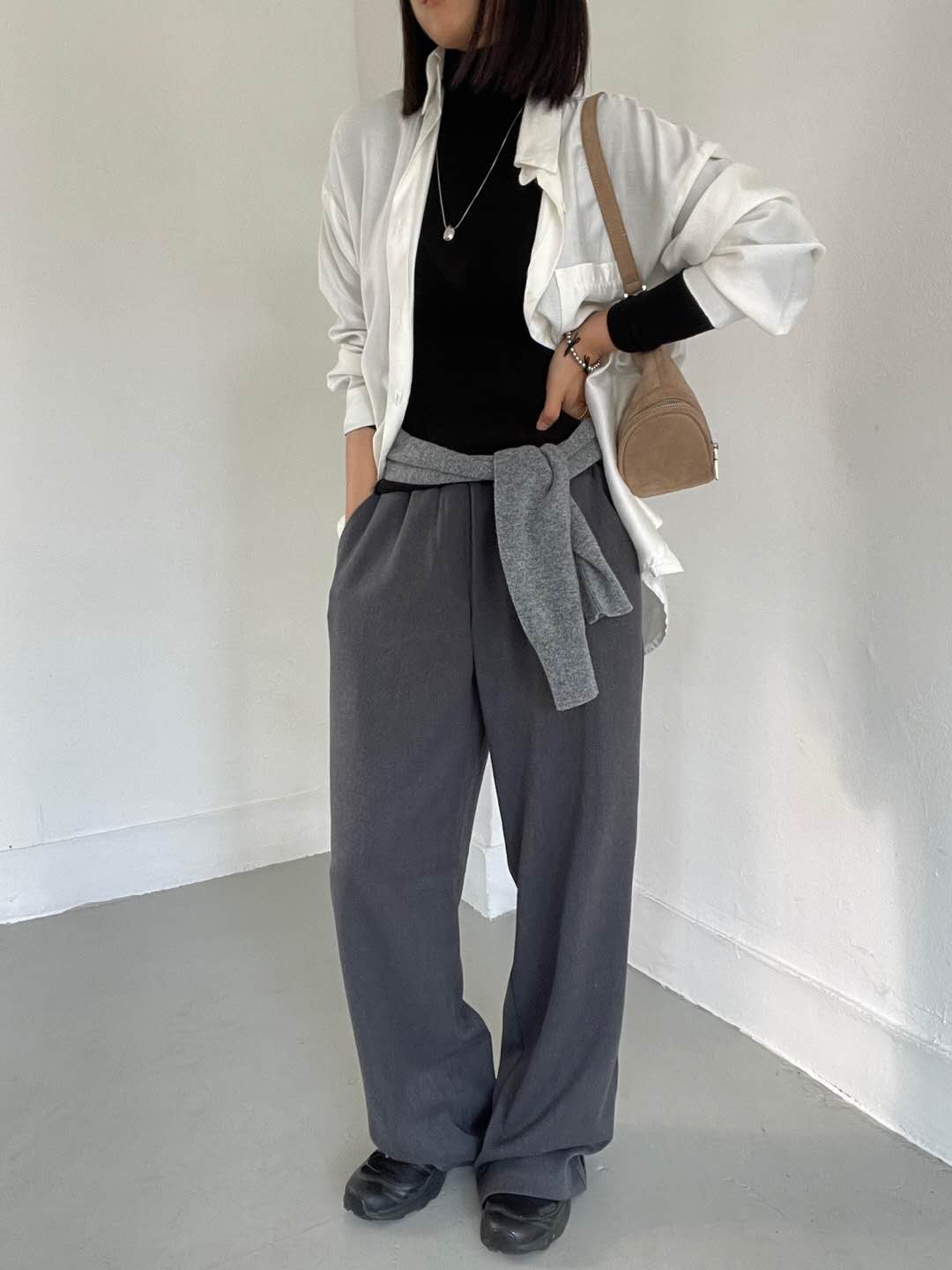 COMO東大門㊣實拍女裝新款職業人氣休閑熱賣真品休閑褲抓絨COMO休閑褲