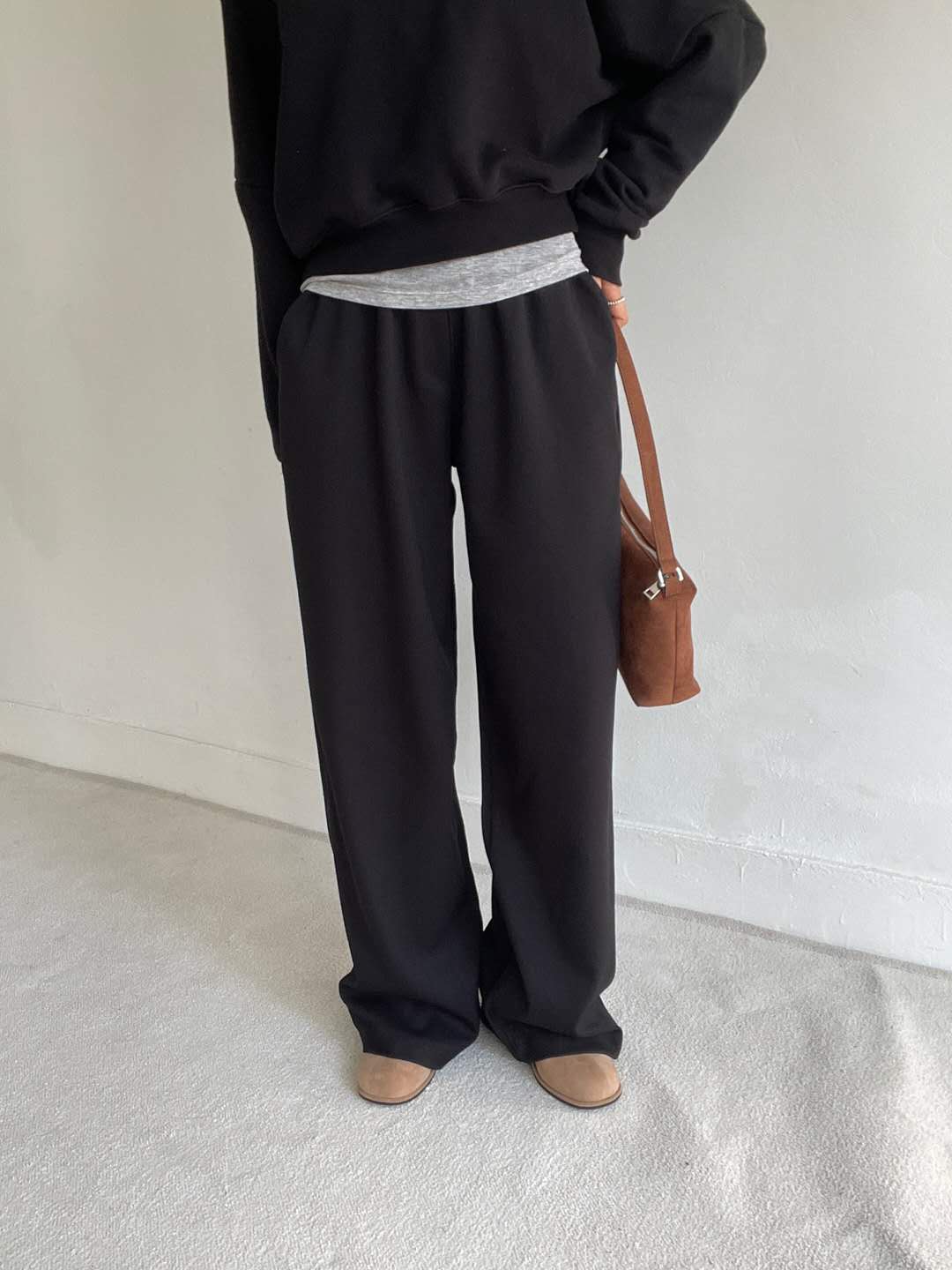 COMO東大門㊣實拍女裝新款職業人氣休閑熱賣真品休閑褲抓絨COMO休閑褲