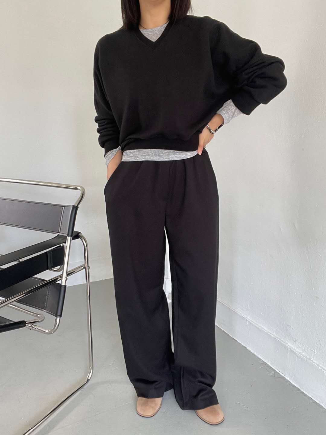 COMO東大門㊣實拍女裝新款職業人氣休閑熱賣真品休閑褲抓絨COMO休閑褲圖色2