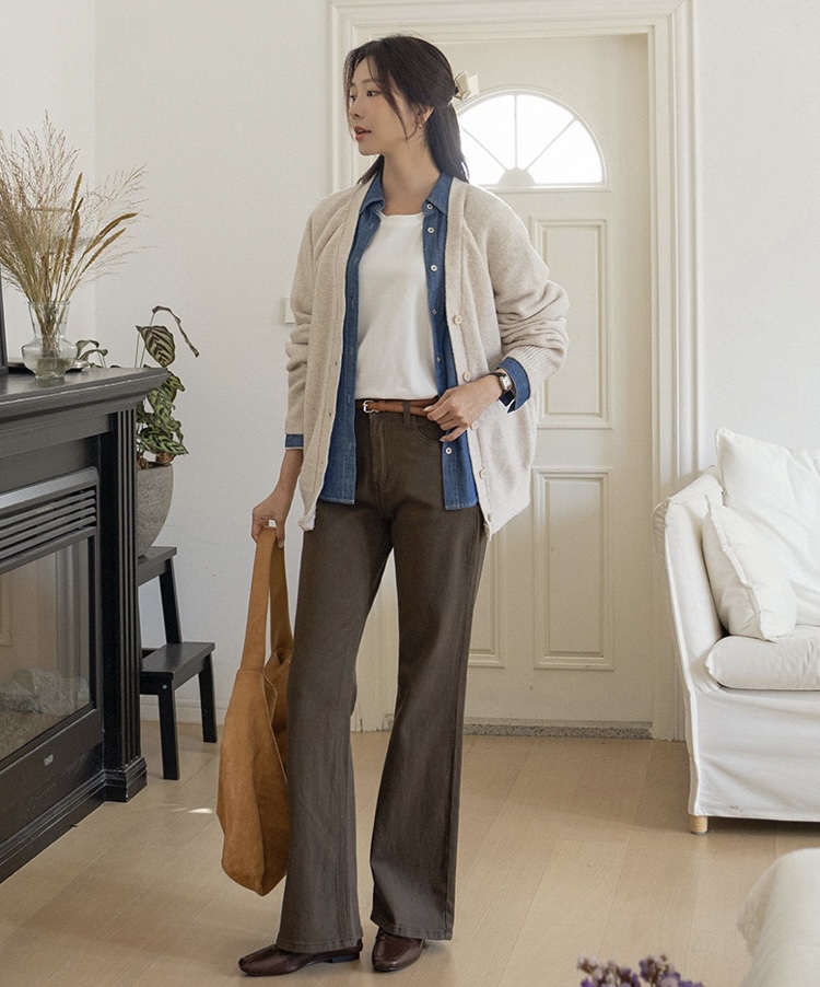 EVERCOMMERCE METICULOUSLY DESIGNED東大門㊣實拍女士新品休閑針織衫開衫EVERCOMMERCE METICULOUSLY DESIGNED針織衫