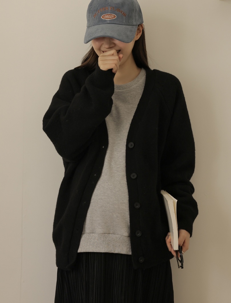 EVERCOMMERCE METICULOUSLY DESIGNED東大門㊣實拍女士新品休閑針織衫開衫EVERCOMMERCE METICULOUSLY DESIGNED針織衫圖色4