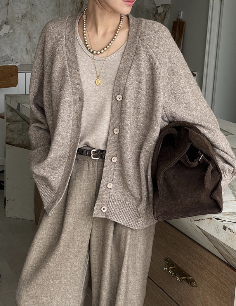 EVERCOMMERCE METICULOUSLY DESIGNED東大門㊣實拍女士新品休閑針織衫開衫EVERCOMMERCE METICULOUSLY DESIGNED針織衫圖色6