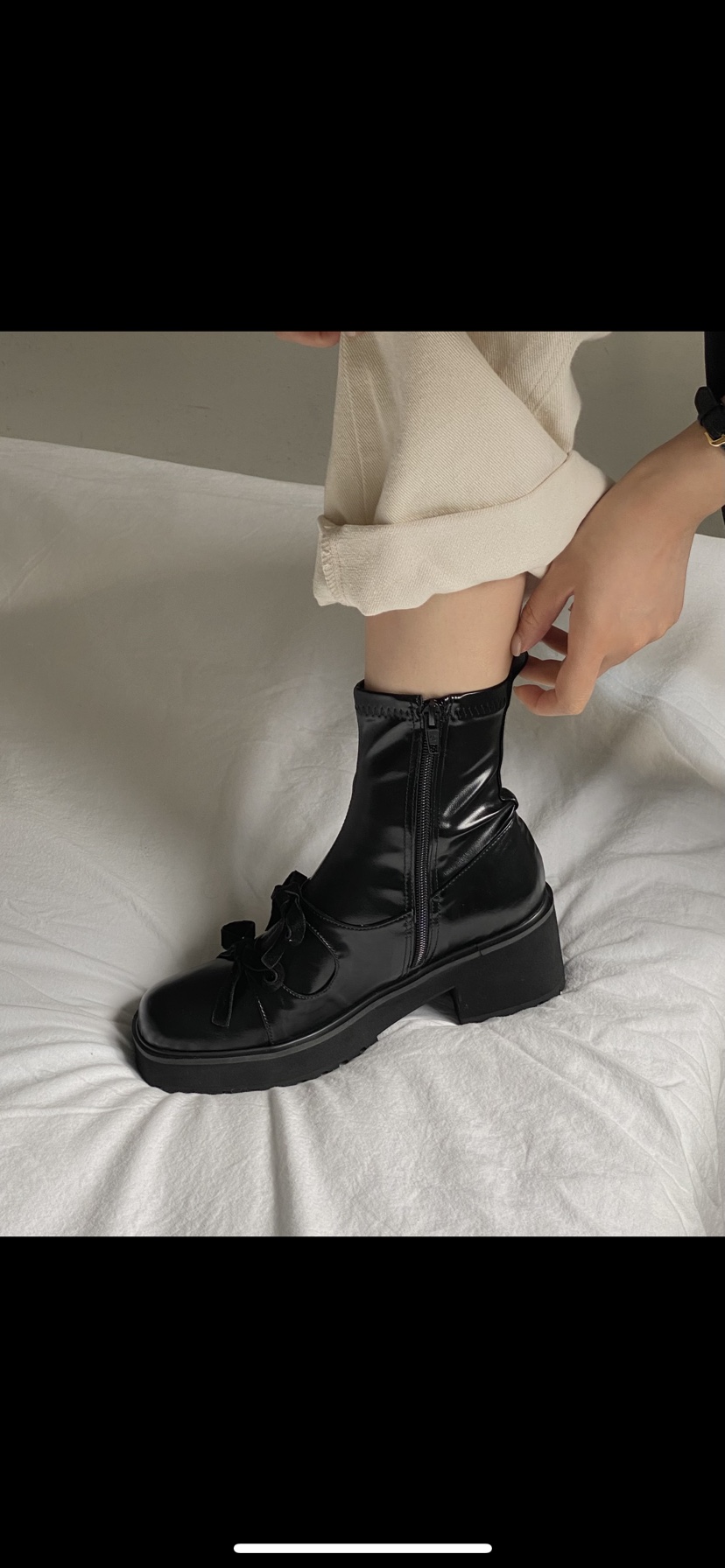 OPPA東大門㊣實拍女裝新款人氣熱賣真品職業25秋冬時尚靴子OPPA靴子