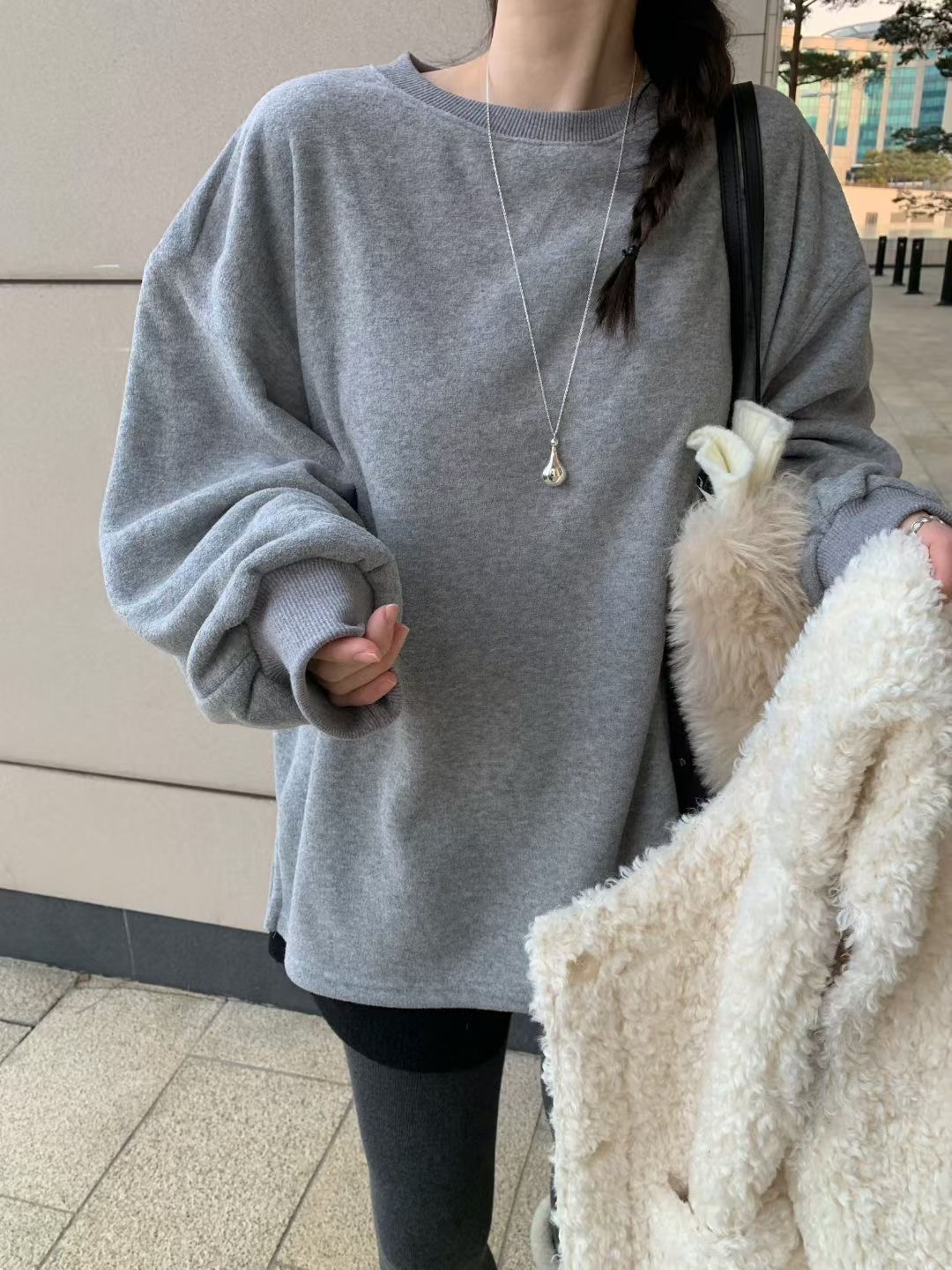 MELLOUNGE-멜라운지-T韓國直郵㊣女士新款熱賣休閑長袖T恤MELLOUNGE-T長袖T恤