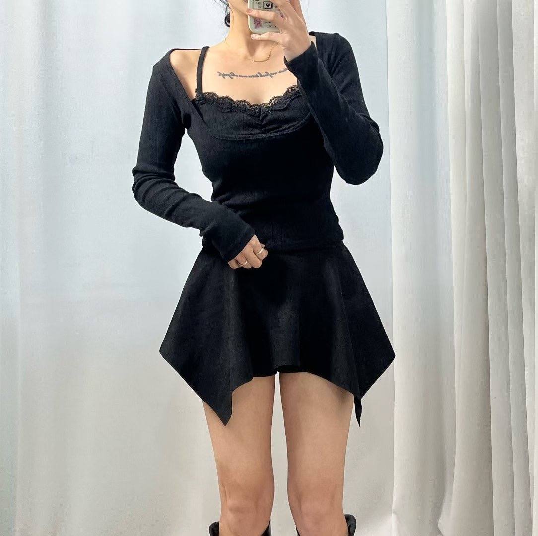 BOY MEET GIRL-T東大門㊣實拍女士新款休閑時尚熱賣長袖T恤BOY MEET GIRL-T長袖T恤圖色3