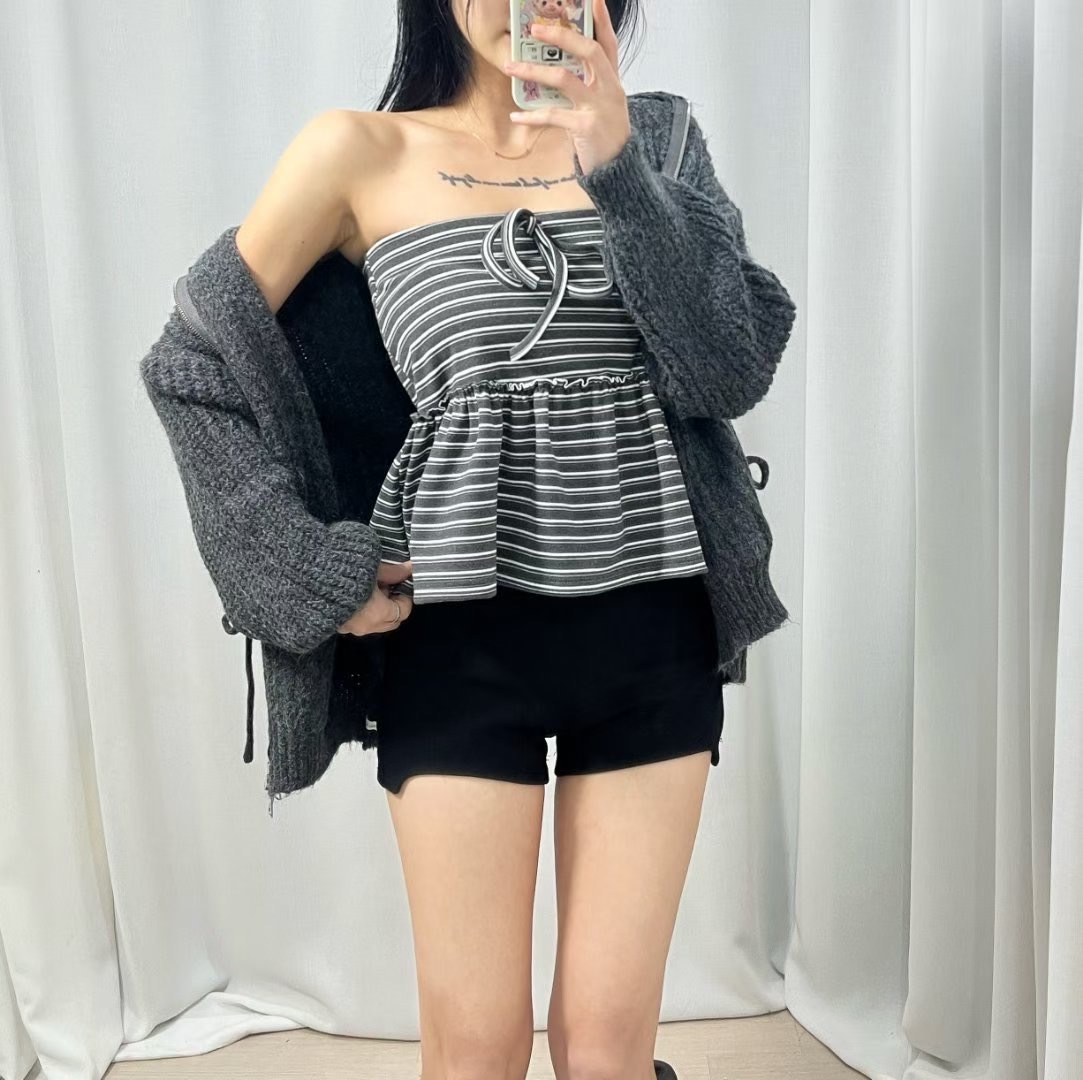 BOY MEET GIRL-T韓國代購㊣女士新品職業時尚短裙單排扣BOY MEET GIRL-T短裙