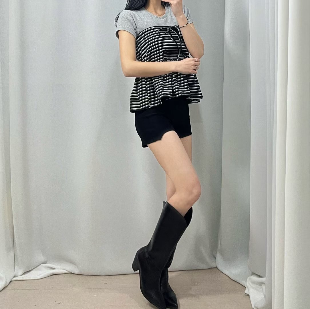 BOY MEET GIRL-T韓國代購㊣女士新品職業時尚短裙單排扣BOY MEET GIRL-T短裙