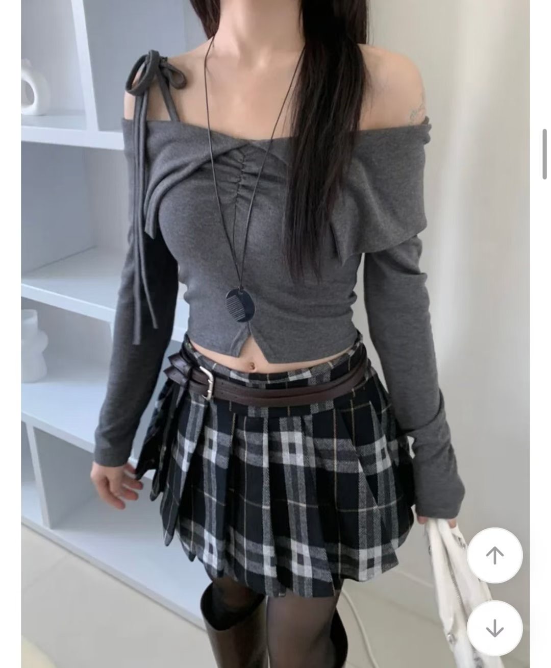 BOY MEET GIRL-T韓國直郵㊣女士新品時尚職業人氣長袖T恤BOY MEET GIRL-T長袖T恤圖色3