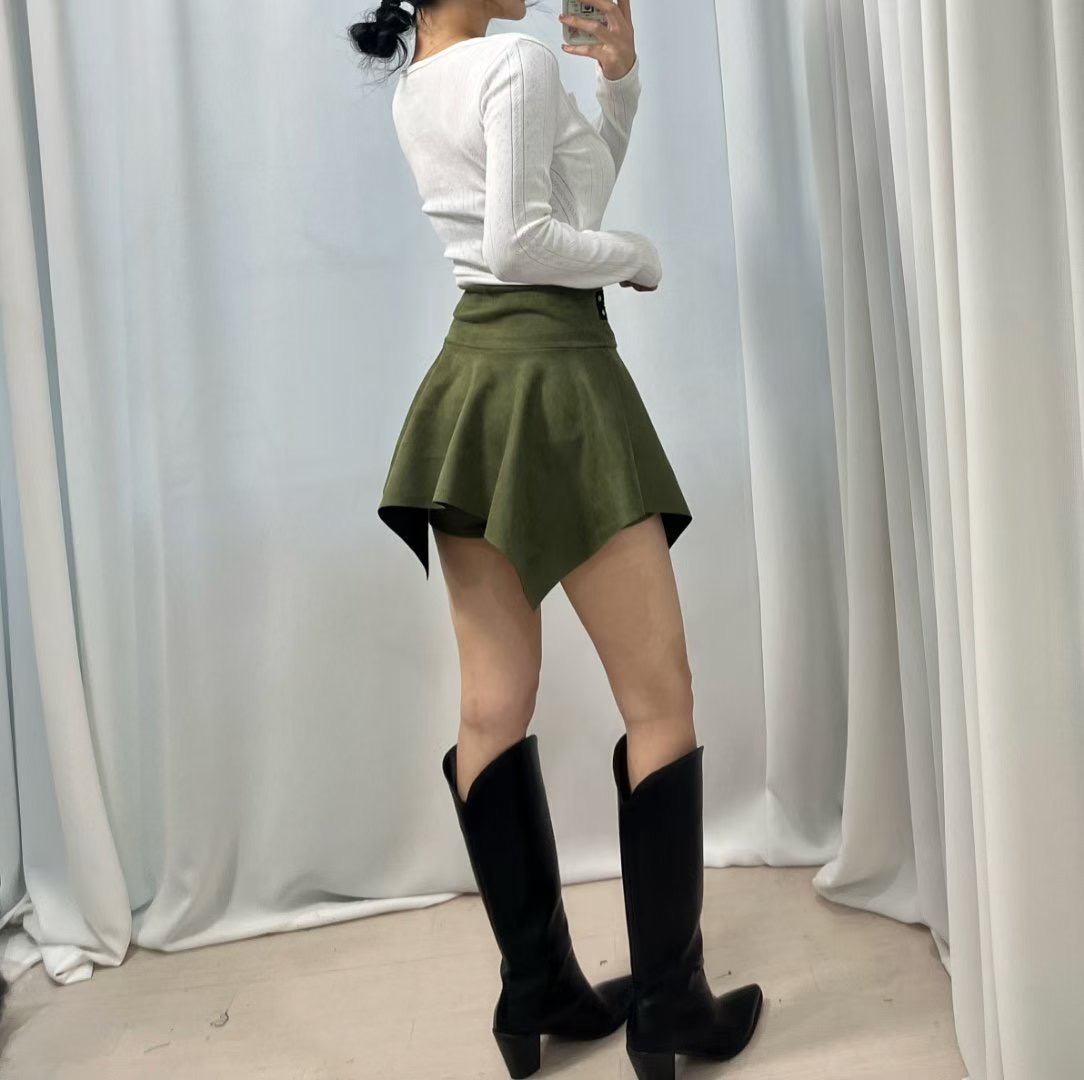 BOY MEET GIRL-T東大門㊣代購女裝新款25秋冬人氣熱賣短裙BOY MEET GIRL-T短裙