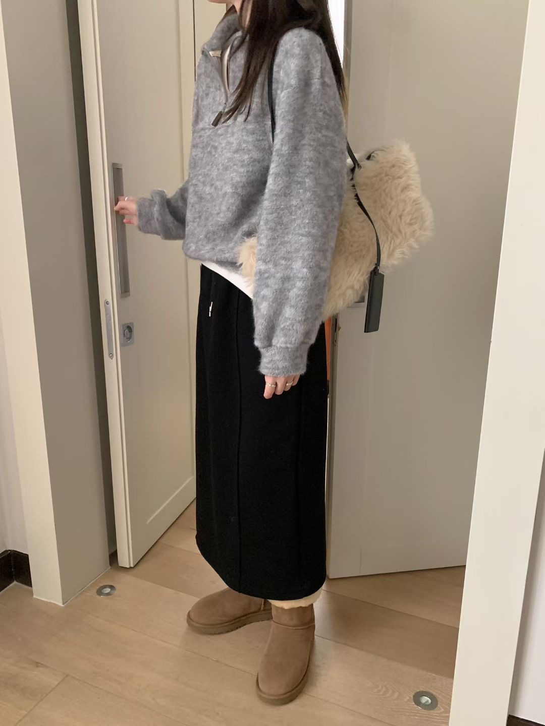 MELLOUNGE-멜라운지-T東大門㊣實拍女士新品25秋冬職業長裙MELLOUNGE-T長裙