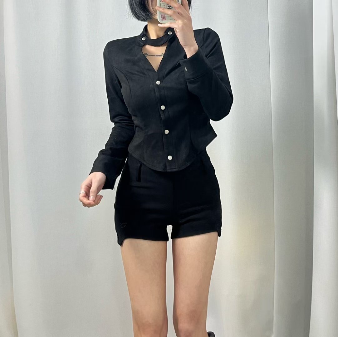 BOY MEET GIRL-T韓國代購㊣女裝新品人氣推薦襯衫蕾絲衫BOY MEET GIRL-T襯衫/蕾絲衫圖色2