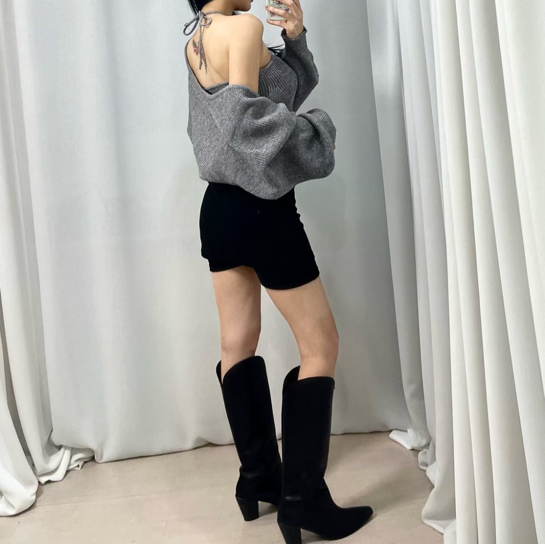 BOY MEET GIRL-T東大門㊣實拍女士新品職業25秋冬針織衫BOY MEET GIRL-T針織衫