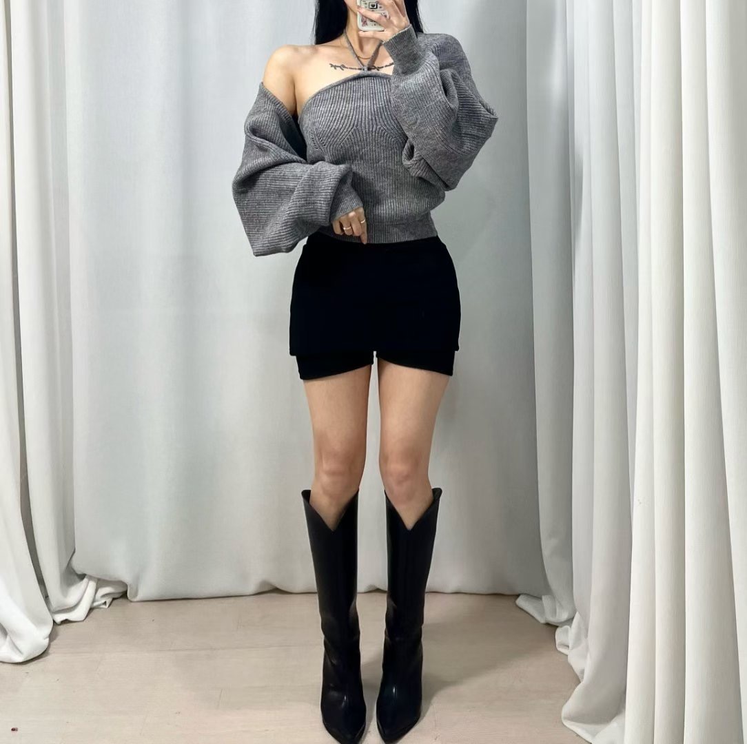 BOY MEET GIRL-T東大門㊣實拍女士新品職業25秋冬針織衫BOY MEET GIRL-T針織衫圖色2