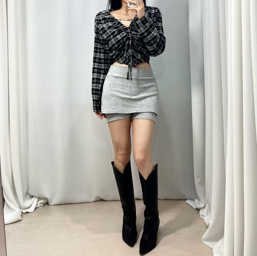 BOY MEET GIRL-T東大門㊣實拍女士新款25秋冬熱賣時尚裙褲BOY MEET GIRL-T裙褲圖色1