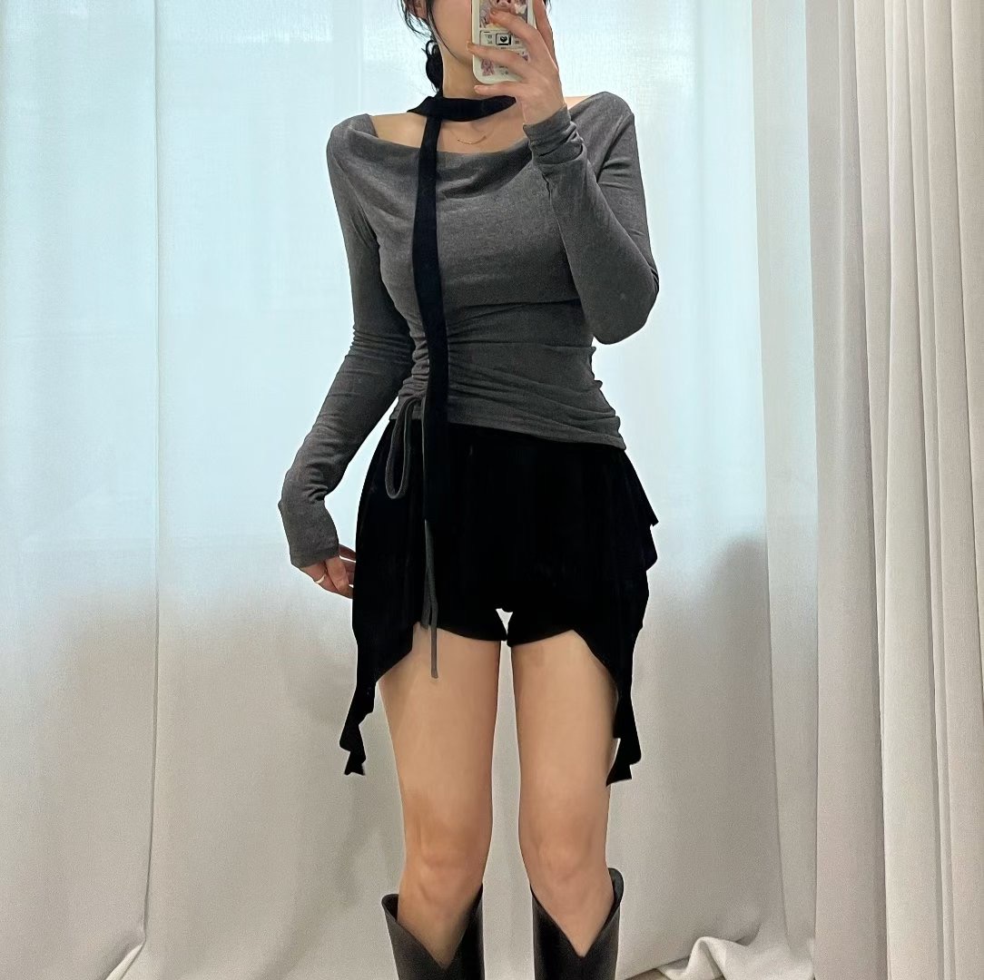 BOY MEET GIRL-T東大門㊣代購女裝新款職業熱賣休閑長袖T恤BOY MEET GIRL-T長袖T恤圖色2