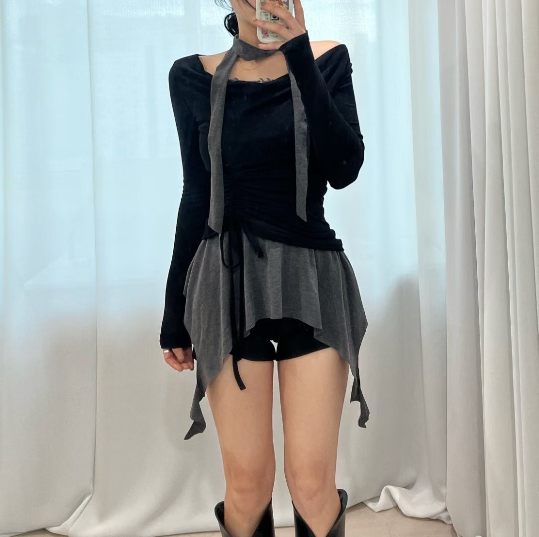 BOY MEET GIRL-T東大門㊣代購女裝新款職業熱賣休閑長袖T恤BOY MEET GIRL-T長袖T恤圖色3