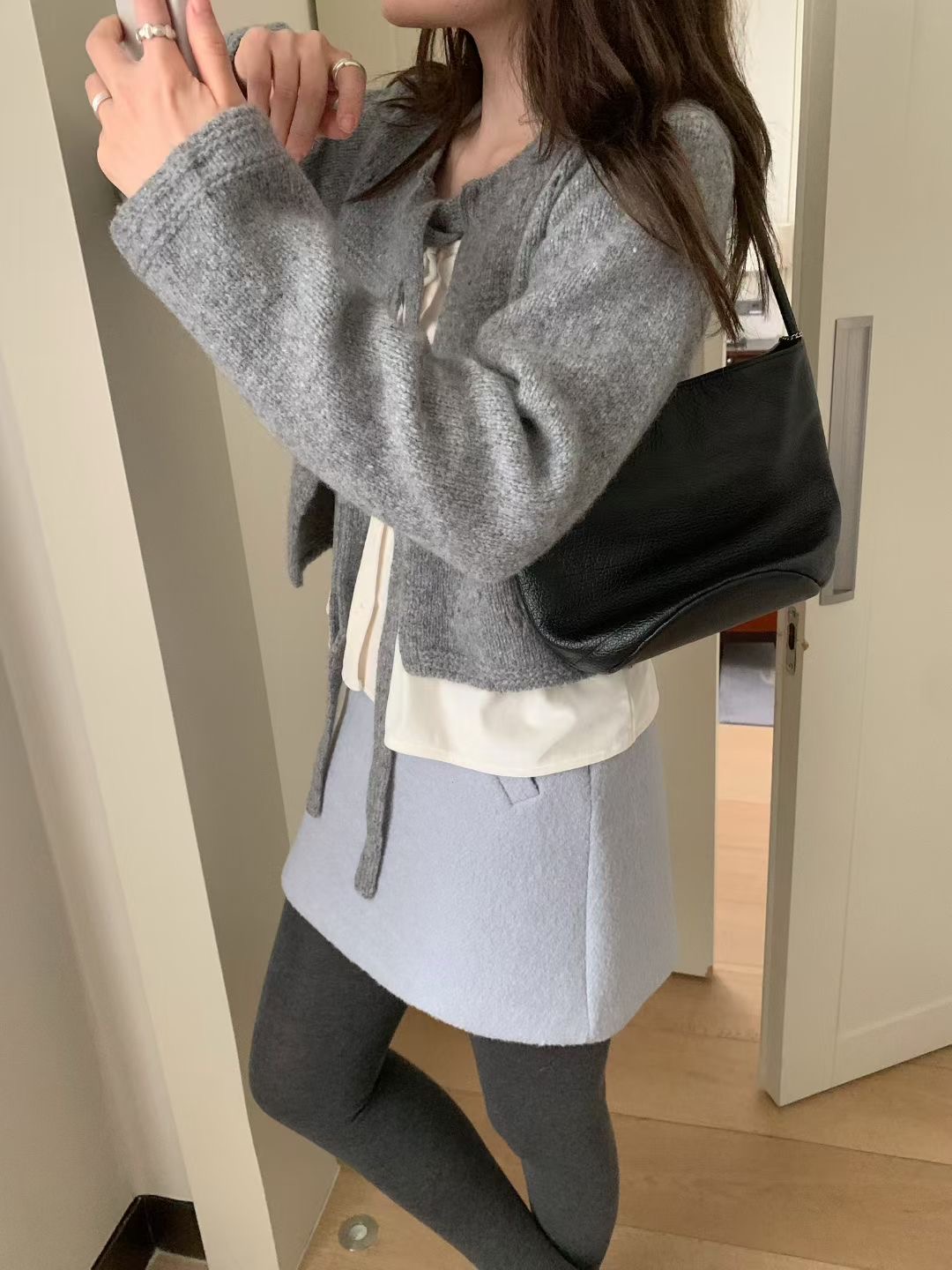 MELLOUNGE-멜라운지-T東大門㊣代購女裝新品時尚25秋冬針織衫MELLOUNGE-T針織衫