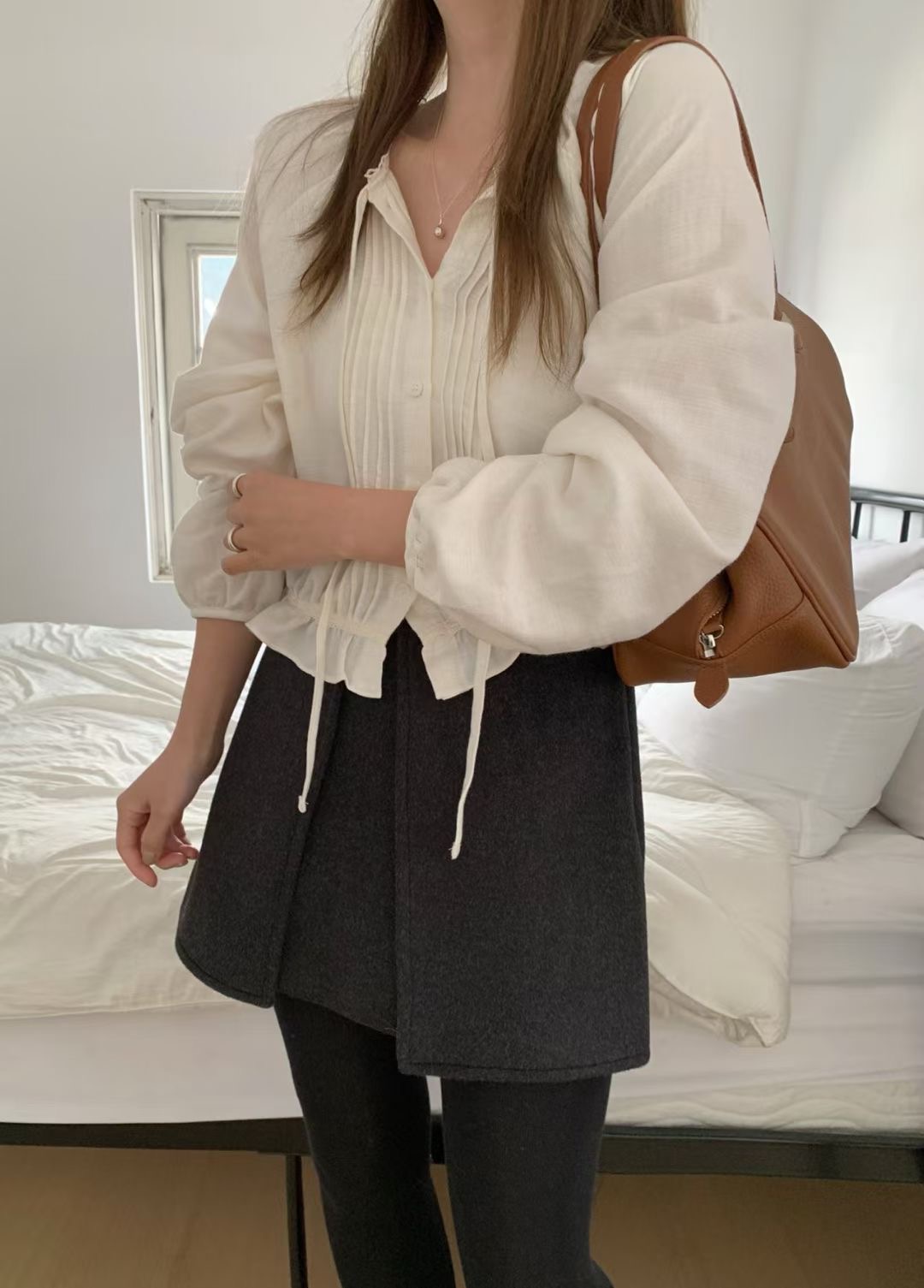 MELLOUNGE-멜라운지-T東大門㊣代購女士新品熱賣襯衫蕾絲衫MELLOUNGE-T襯衫/蕾絲衫