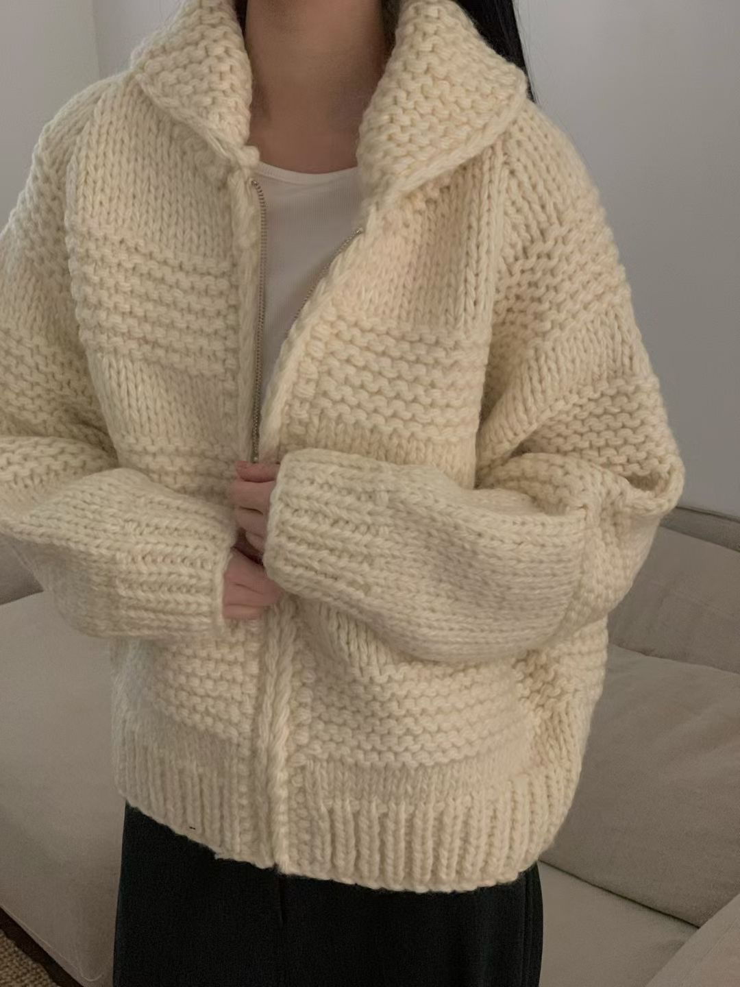 LURE韓國直郵㊣女士新款推薦熱賣真品人氣25秋冬針織衫拉鏈LURE針織衫